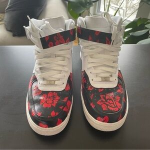 NIKE floral hand painted Air Force 1 mid ‘07 size:10.5